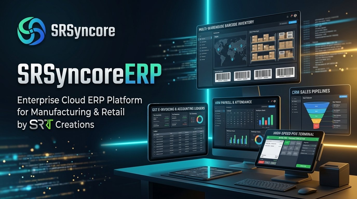 SRSyncoreERP Enterprise Cloud ERP by SRIT Creations