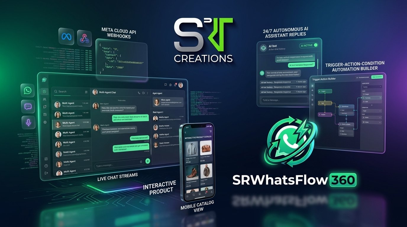 SRWhatsFlow360 WhatsApp Automation Platform by SRIT Creations