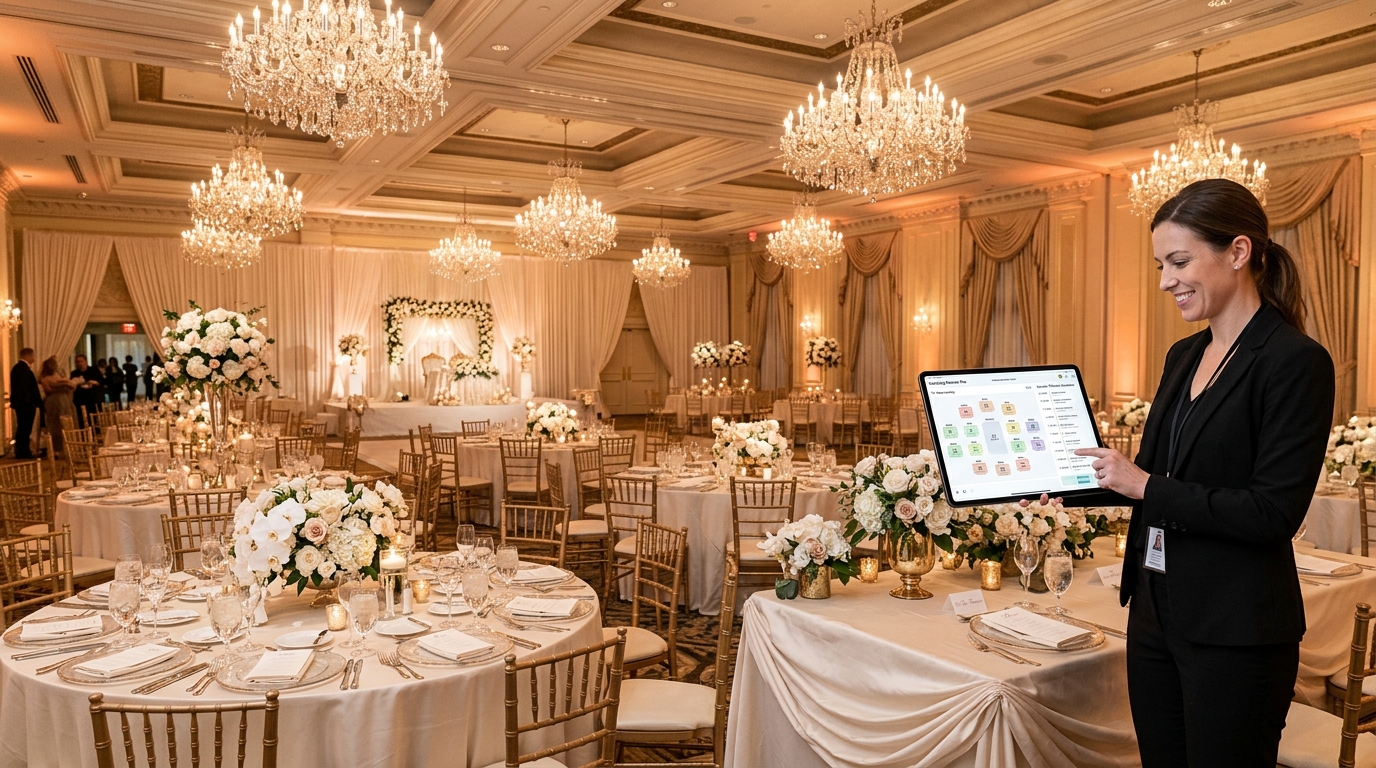Custom Wedding Venue & Event Hall Software: Interactive Floor Plans, BEOs & Payment Milestones - SRIT Creations